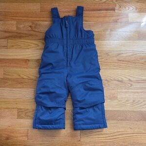 L.L. Bean Navy Kids Overall Snowpants